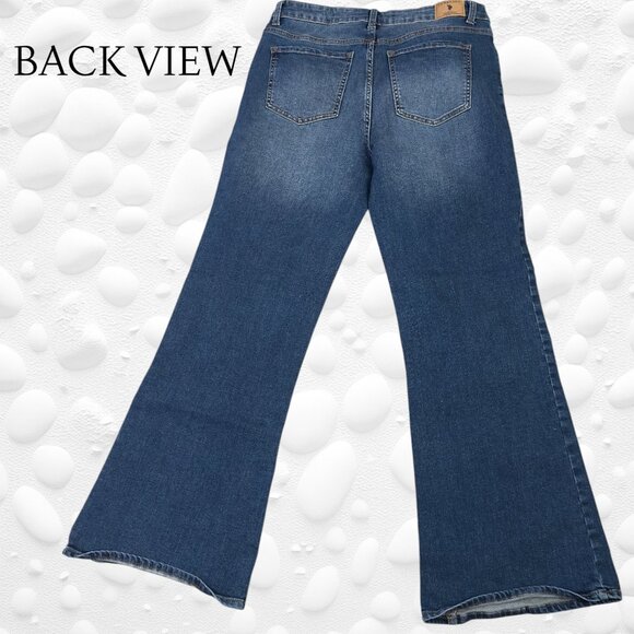 US POLO ASSN Retro Flared Jeans – Size 14 NWOT - Picture 2 of 7